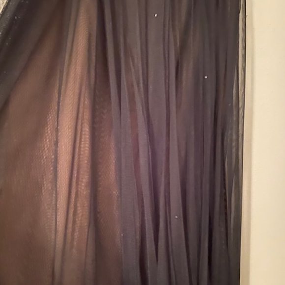 BCBC Black Chiffon Midi Gown - Picture 3 of 4